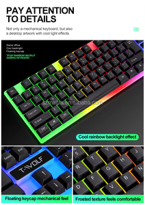 Neues G21B Wired <span class=keywords><strong>USB</strong></span> Mechanical Sense Tastatur-Mausset Licht emittierende Gaming-Ausrüstung für PC-<span class=keywords><strong>Computer</strong></span> grenz überschreitend - Product Image 6