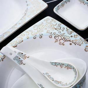 <b>Ceramic</b> Dishes <b>Set</b> Plant Microwave Safe Household Light Luxury Housewarming New House Wedding Bone China Tableware - Product Image 4