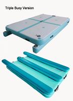 Lit flottant gonflable en PVC pour adultes, équipement de jeu aquatique pour piscine, plateforme flottante gonflable, sports aquatiques, pêche