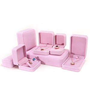 Shero ชุดกล่องกำมะหยี่กำไลข้อมือน่ารักสร้อยคอหนังกำมะหยี่กล่องหนังกำมะหยี่จี้ชั้นสูงต่างหูของขวัญกล่องกำมะหยี่ - Product Image 5