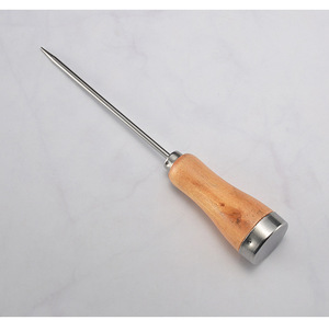 Sgusciatore per Ghiaccio a Forchetta Singola in Acciaio Inossidabile, Scalpello per Ghiaccio con Manico in <span class=keywords><strong>Legno</strong></span> - Product Image 2
