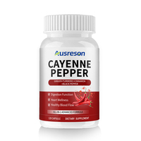 Capsules d'extrait de graines de piment de Cayenne Halal Springland OEM – Complément cardiaque en vrac – Capsules de piment de Cayenne jaune séché et rouge