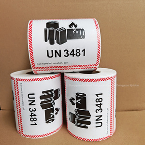 Étiquette d'avertissement d'expédition de batterie UN3480, étiquette de batterie lithium-ion UN3481, étiquette UN3481 pour batteries lithium-ion <span class=keywords><strong>UN</strong></span> <span class=keywords><strong>3480</strong></span>, classe 9 - Product Image 6