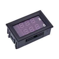 DC0-100V/10A 50A 100A LED DC Module d'affichage double ampèremètre numérique voltmètre tête de compteur numérique
