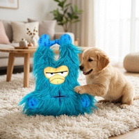 Jouet à mâcher pour chien en peluche Shaggy Monster Snuffle, couineur, pour dissimuler la nourriture, en forme de paresseux ou de gorille, pour soulager l'ennui