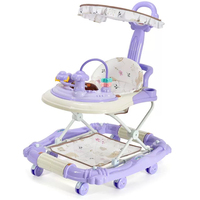 Andadera para Bebés, Andadera de Empuje para Bebés, Andadera de Aprendizaje para Sentarse y Pararse, Andadera para Niños con Función de Balanceo, Andadera para Bebés con Ruedas y Asiento