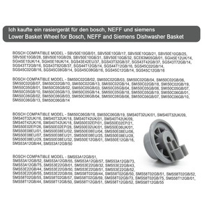 Roues de lave-vaisselle, rouleaux en plastique, pièce de rechange pour lave-vaisselle à usage domestique - Product Image 3