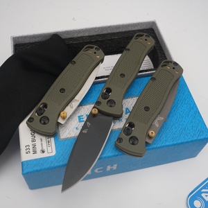 Coltello Pieghevole Tattico da Sopravvivenza Factory Direct BUGOUT Benchmade MINI533 con Manico in Fibra, Coltello Affilato per Caccia Selvaggia - Product Image 4
