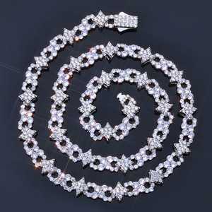 สร้อยคอจี้รูปดาวประดับมอยส์ซาไนต์ เงินแท้ 925  แบบฮิปฮอป  ระดับ VVS  หรูหรา  ผ่านการทดสอบเพชร GRA  เครื่องประดับสำหรับผู้ชายและผู้หญิง - Product Image 2