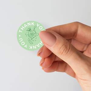 500 étiquettes par rouleau merci de soutenir les autocollants de sceau rouleau de papier autocollant pour ma petite entreprise étiquette d'emballage imprimée personnalisée - Product Image 4