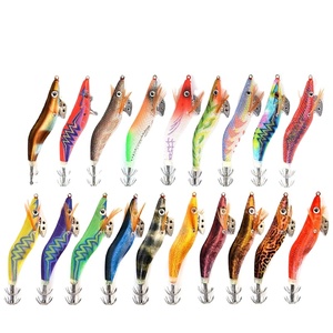 Esca Luminosa in Plastica ABS a Forma di Calamaro, Esca per Gamberi, <span class=keywords><strong>Esche</strong></span> Artificiali per <span class=keywords><strong>Seppie</strong></span>, Spinner Bait per Fiumi, Laghi e Torrenti con 3.0 #   Gancio - Product Image 1
