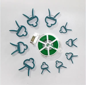 Clip de jardinage réutilisable en PVC le plus vendu Clip de fixation de tige de support de plante flexible et non nocif - Product Image 1