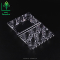 Boîte de rangement en plastique extra-jumbo à 6 compartiments, transparente en PET, avec charnières, pour stockage frigorifique - Vente en gros usine