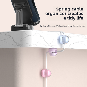 Clip de Plástico con Resorte para Cables, Diseño Moderno, Adhesivo Fuerte, Organizador de Cables para Sala de Estar, Venta al Por Mayor - Product Image 2