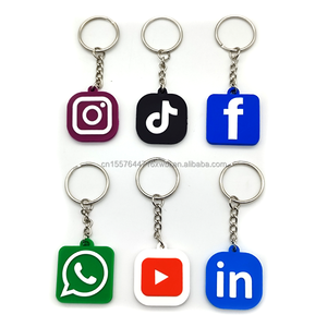 LLavero NFC Etiqueta Redes sociales Tarjeta de visita impermeable Llavero de silicona 13,56 MHz Rfid Estilo de moda Programable RFID Llavero - Product Image 2