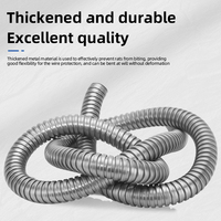 Tuyau flexible en acier galvanisé SS304 en acier inoxydable, conduit métallique ondulé, protection des câbles électriques certifiée IP65/IP67 CE