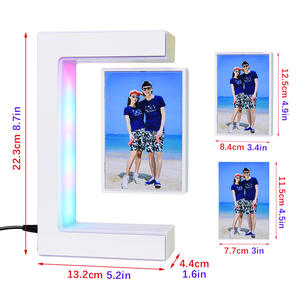 मैग्नेटिक के साथ फैक्ट्री डायरेक्ट वर्टिकल लेविटेटिंग फोटो फ्रेम, लड़कियों को उपहार में गुलाबी लेविटेटिंग रोटेटिंग फोटो भेजें - Product Image 6