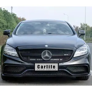 Car body kit for Mercedes Benz CLS W218 2012 2013 2014 2015 2016 2017 2018 upgrade CLS63 with front bumper assembly grilles