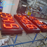 7 Segments Led Module 12 "16" 18 "24" Taille Prix Du Gaz Écran Numérique RF Télécommande Prix Signe