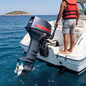 Moteur 2 temps 40 CV de style marin, stable, pour charges lourdes, évite la surchauffe et les vibrations, idéal pour le transport aquatique - Product Image 1