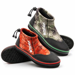 Chaussures de pêche antidérapantes camouflage avec clous sur semelle en feutre, bottes de <span class=keywords><strong>plongée</strong></span> en néoprène, chaussures aquatiques pour <span class=keywords><strong>plongée</strong></span> en eau froide - Product Image 1