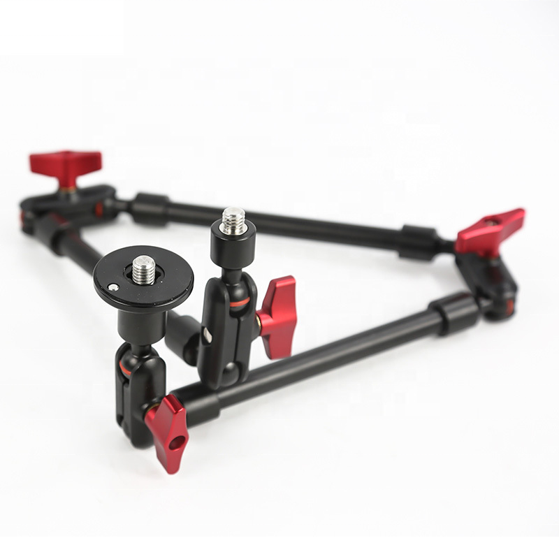 HSU Bras d'extension pour GoPro, Support de Caméra en Alliage d'Aluminium avec Trou de Vis 1/4 pour la Plupart des Caméras d'action (8,5cm HSU Bras d'extension pour GoPro, Support de Caméra en Alliage d'Aluminium avec Trou de Vis 1/4 pour la Plupart des Caméras d'action (8,5cm