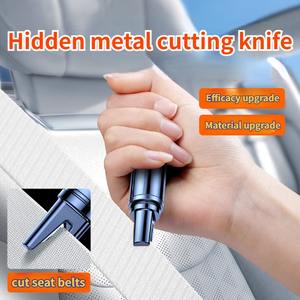 Marteau de sécurité porte-clés brise-vitre de voiture, outil d'évacuation d'urgence, coupe-ceinture de sécurité automobile, brise-verre, coupe-ceinture - Product Image 6