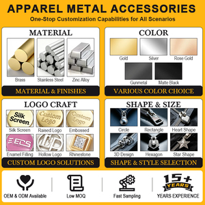 Tirador de cremallera personalizado con inicial del alfabeto, deslizador de metal con monograma, dije de cremallera de aleación de zinc para identidad de marca, accesorio para prendas de vestir - Product Image 4