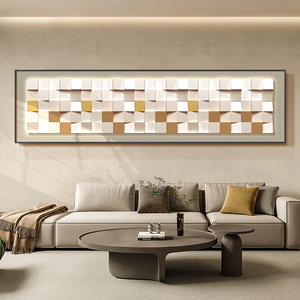 <b>Frame</b> Home Decor Artwork Living Room 3D Blue Abstract Square Geometric Stereoscopic <b>Wall</b> Mural Crystal Porcelain Painting - Product Image 2