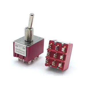สวิตช์โยก KN4A-302 แบบ 3 ขั้ว 2 ทาง 9 ขา 2 ตำแหน่ง ติดตั้งบนแผง - Product Image 6