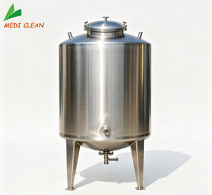 Serbatoio <span class=keywords><strong>di</strong></span> Stoccaggio in Acciaio Inox Sanitario Standard GMP, Recipiente Asettico per Stoccaggio Acqua - Product Image 4