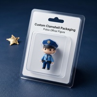 Boîte d'emballage en blister transparent en PET recyclable, écologique et de haute qualité, personnalisée pour les cadeaux, les jouets, les ornements de bureau, les figurines, les voitures