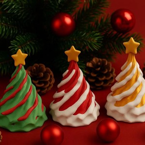 Venta al por Mayor <span class=keywords><strong>de</strong></span> Mini Árbol <span class=keywords><strong>de</strong></span> Navidad Impreso en 3D, Adorno Navideño para Escritorio, Lindo Regalo <span class=keywords><strong>de</strong></span> Navidad para Familiares y Amigos, Artículos para Fiestas - Product Image 1
