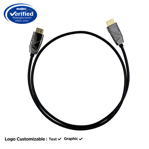 4K fibre optique pour câble <span class=keywords><strong>HDMI</strong></span> coque en alliage de zinc connexion HD pour ordinateur TV ordinateur portable projecteur moniteur PVC veste tresse pour HDTV - Product Image 2