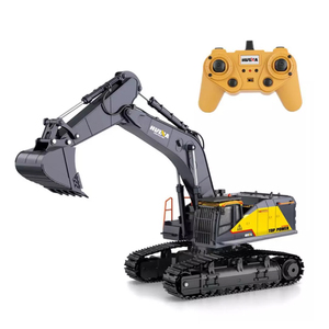 Nouvelle Excavatrice De RC <span class=keywords><strong>Huina</strong></span> <span class=keywords><strong>1592</strong></span> 2.4G 1:14 Grand RC Camions Simulation D'excavatrice 22CH Véhicule Modèle Hobby Jouets Pour Garçons avec Alliage - Product Image 1