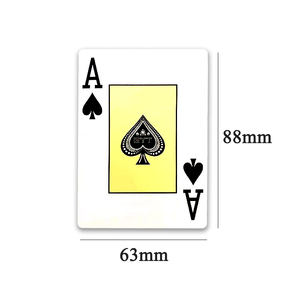 Texas Hold'em 100% PVC plastic speelkaarten familiespel pokerkaarten waterdichte poker voor bordspellen - Product Image 3