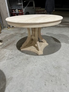 Pháp retro cổ điển Trung Quốc nhà máy tùy biến gỗ sồi Bàn Ăn Tròn - Product Image 5