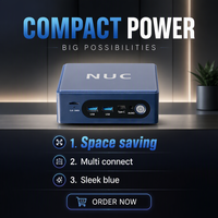Mini PC 1215U NUC Intel I3 I5 I7 DDR4 M.2 SSD Win11 USB DP HDMI Tipo-C 4K Oficina Escritorio Enchufe US/CN