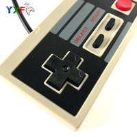 Manette de jeu NES USB avec support pour jeux vidéo, contrôleur, Joystick, rétro, compatible avec PC et jeux vidéo