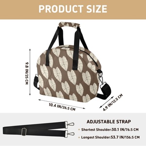 กระเป๋าเก็บอุณหภูมิอาหารกลางวันสำหรับผู้หญิง Aloha Collection Hawaii Kalo Design ลายควิลท์ ทำจากโพลีเอสเตอร์ เหมาะสำหรับทำงาน ไปโรงเรียน ปิกนิก ท่องเที่ยว พร้อมสายสะพายปรับได้ - Product Image 2