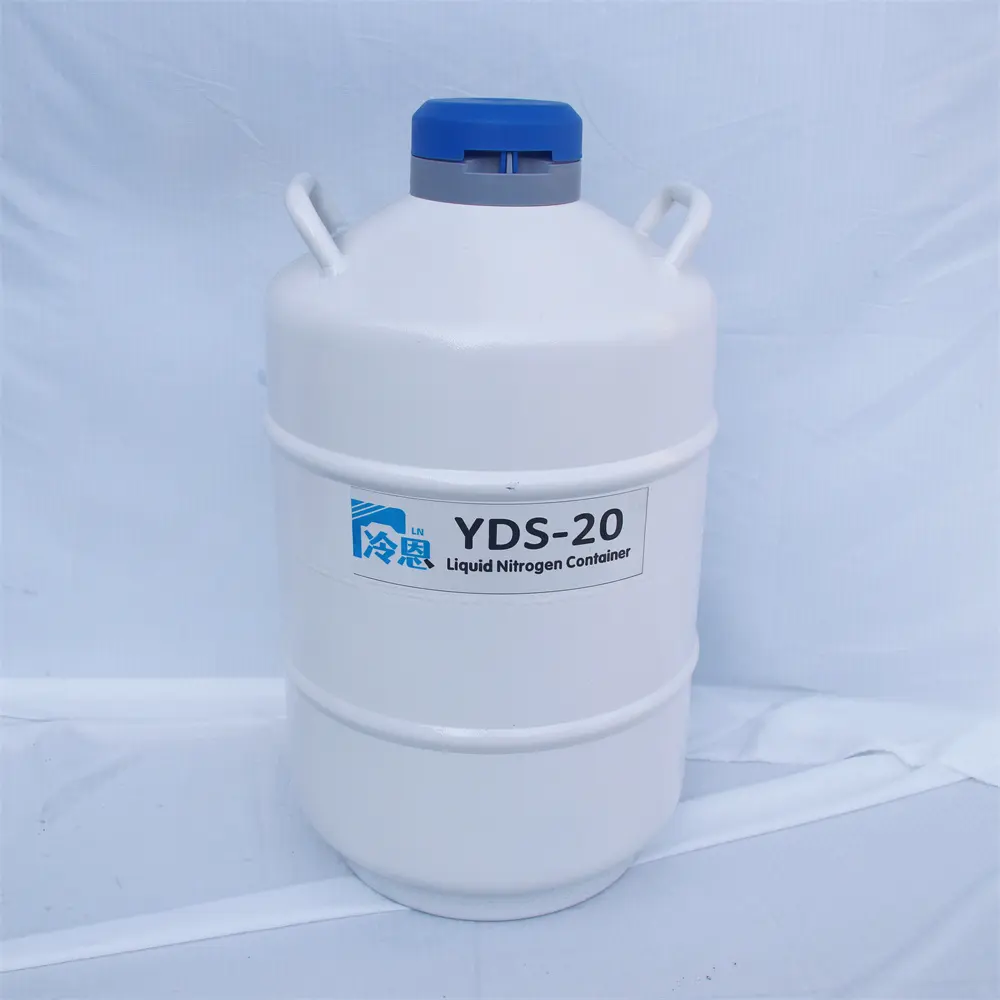 Réservoir d'azote pour sperme Récipient biologique d'azote liquide 10L 20L 30L 50L 100L LN2 réservoir de gaz