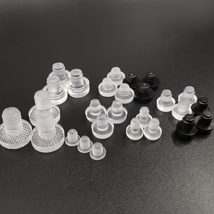 OEM/ODM Patins ronds en caoutchouc transparent antidérapant avec vis en acier inoxydable pour meubles, chaises, armoires, appareils électroniques - Product Image 2