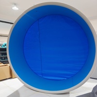 Grande piscine ronde gonflable rigide DWF 4x1,5m, piscine à haute pression avec technologie Drop Stitch, piscine portable hors sol pour usage familial