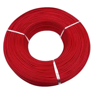 PVC kualitas tinggi terisolasi merah 450/750V inti tunggal kawat konduktor tembaga padat 1X1.38MM standar rumah tangga Eropa Tengah