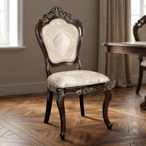 Chaise de salle à manger rembourrée moderne, durable et de haute qualité, avec pieds en bois, structure en rotin, assise en tissu NYXORA ATELIER, pour la maison, le bureau, les hôtels - Product Image 3