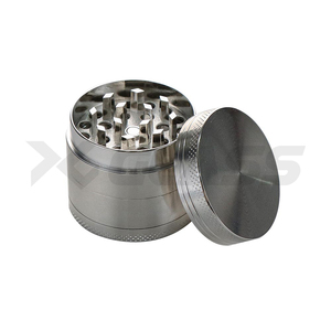 XY GLASS Metall-Zinklegierung 50mm 4-teiliger Kräutermühlen-Set 55mm 63mm Mini Schwarz Handkräutermühle Kräuterzerkleinerer zum Rauchen - Product Image 2