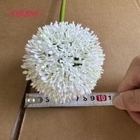 Fleur artificielle en plastique blanc DC334, faux oignon à tige unique, pour arrangement floral de mariage, décoration de table à la maison.