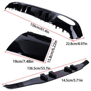Pièces de véhicule modifiées Diffuseur de pare-chocs arrière Becquet d'échappement pour Mercedes-Benz Classe A W177 A35 <span class=keywords><strong>AMG</strong></span> Hayon 2018+ <span class=keywords><strong>A180</strong></span> A200 2019+ - Product Image 5