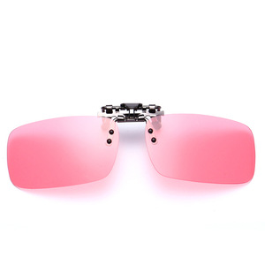 แว่นกันแดดโพลาไรซ์สีชมพูอ่อน YIHANG ป้องกันรังสียูวี สำหรับผู้ชายและผู้หญิง  แบบหนีบ - Product Image 4