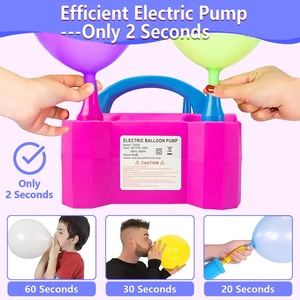 Giá Rẻ Giá Comercial Chuyên Nghiệp Xách Tay Bóng Phụ Kiện Kép Không Khí Ballon Inflator Điện Bóng Bơm Cho Bóng - Product Image 5